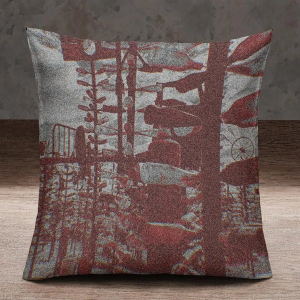 Glass Tree Oasis Pillow Case Square Pillow Case / 16x16