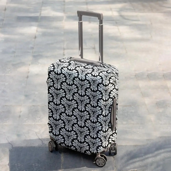 Monochrome Bloom Luggage Cover Luggage Cover / Multi-color / M