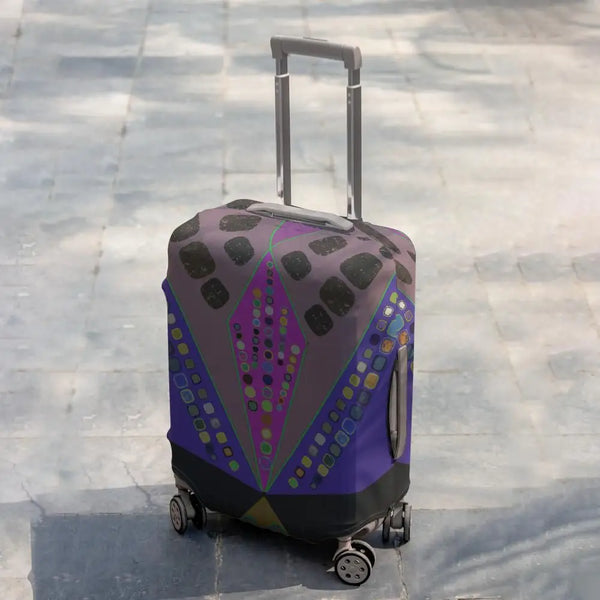 Pebble Motif Luggage Cover Luggage Cover / Multi-color / M